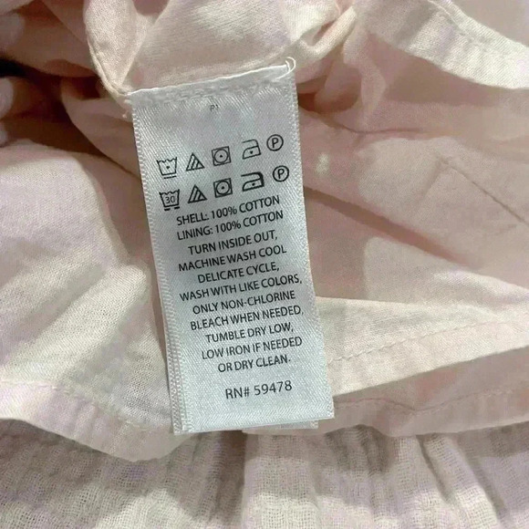 Rachel Ashwell Light Pink Lace Sleeve Double Lined Summer Dress - Picture 4 of 4